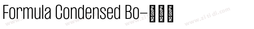 Formula Condensed Bo字体转换